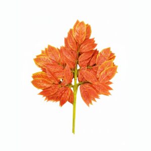 LS-6 Orange artificial mango leaves