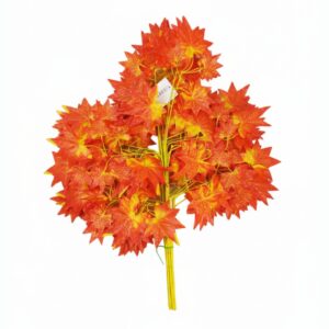 Orange color artificial maple leave (LS-53)