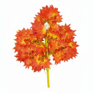 Orange color artificial maple leave (LS-53)