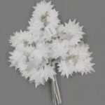 WHITE MAPPLE LEAF ARTIFICIAL FLOWER LS-54
