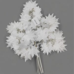 WHITE MAPPLE LEAF ARTIFICIAL FLOWER LS-54