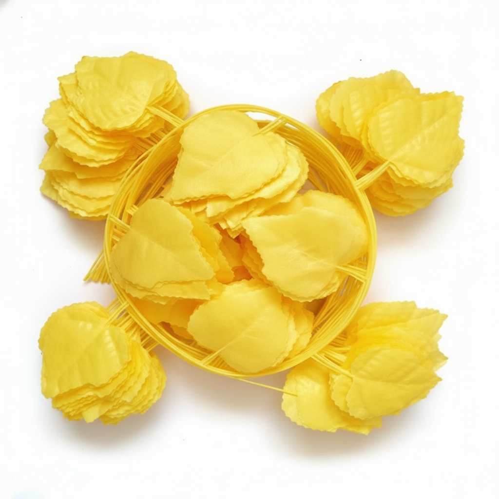 yellow creeping plant Artificial Yellow Creeping Plant for interior and exterior decorative setup | 36 leaves - Image 1