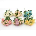 artificial mini rose flower for decor and events