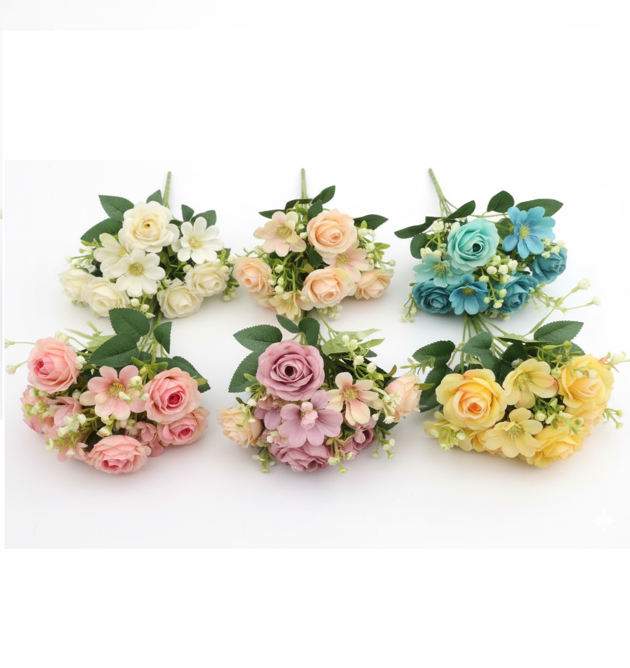 ys25-07 artificial mini rose flower for decor and events