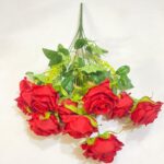 Artificial Rose Flowers | 55cm 9-Heads flowers for Wedding and Home Decoration Floral setup (PN-1) - Image 5