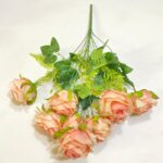 Artificial Rose Flowers | 55cm 9-Heads flowers for Wedding and Home Decoration Floral setup (PN-1) - Image 7