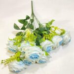 Artificial Rose Flowers | 55cm 9-Heads flowers for Wedding and Home Decoration Floral setup (PN-1) - Image 8