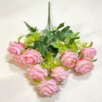Artificial Rose Flowers | 55cm 9-Heads flowers for Wedding and Home Decoration Floral setup (PN-1) - Image 11