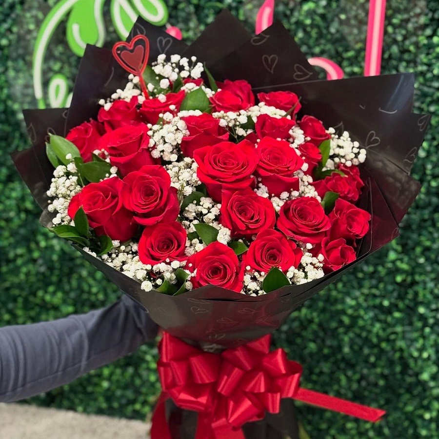 flower bouquet roses Rose Flower Bouquet | Flower for Engagement, wedding, Birthday, Relationships, Love - Image 1