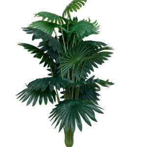 Realistic Artificial Mini Green fan palm Plant for Indoor Ambience